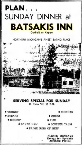 Batsakis Inn - June 1950 Ad (newer photo)